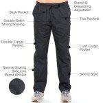 Unisex Black Medical Scrubs Set - Large