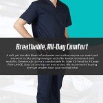 Men's Black Medical Scrub Set by M&M