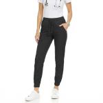 MediChic Jogger Scrub Pants for Women, Soft 4-Way Stretch Women's Medical Scrub Pants, 5-Pockets with Elastic Waistband and Drawstring, for Nurses, Doctors, and Health Workers, Black