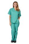 Women's Surgical Green Scrub Set, Medium