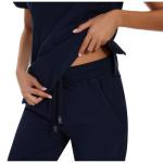 COZYFIT Scrubs for Women Set - Stretch V-Neck Scrub Top & Jogger Pant with 8 Pockets, Yoga Waistband, Anti Wrinkle, Slim Fit Women Scrubs - Navy Blue, M