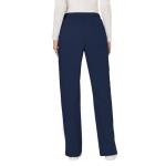 Cherokee Scrubs for Women Mid Rise Moderate Flare Drawstring Pant with 5 Pockets, Ultra Soft & Breathable Fabric - WW120 - WW120, M, Navy