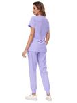 COZYFIT Scrubs for Women Set - Stretch V-Neck Scrub Top & Jogger Pant with 8 Pockets, Yoga Waistband, Anti Wrinkle, Slim Fit Women Scrubs
