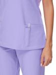 COZYFIT Scrubs for Women Set - Stretch V-Neck Scrub Top & Jogger Pant with 8 Pockets, Yoga Waistband, Anti Wrinkle, Slim Fit Women Scrubs