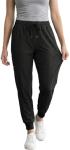 Reinwaete Womens Scrub Pants - Breathable & Soft Stretch Jogger Scrub Pants with 6 Pockets, Durable Medical Cargo Bottoms-Black-L