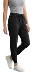Reinwaete Womens Scrub Pants - Breathable & Soft Stretch Jogger Scrub Pants with 6 Pockets, Durable Medical Cargo Bottoms-Black-L