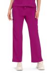 COZYFIT Scrubs for Women - COZY SCRUBS V Neck Top and Bootcut Cargo Straight Pants, Womens Scrub Sets with 12 Pockets, Azalea Pink, M