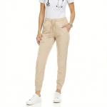 MediChic Jogger Scrub Pants for Women, Soft 4-Way Stretch Women's Medical Scrub Pants, 5-Pockets with Elastic Waistband and Drawstring, for Nurses, Doctors, and Health Workers, Khaki