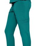 Natural Uniforms Womens 11 Pocket Cool Stretch Cargo Scrub Set (True Hunter Green, 3X-Large)