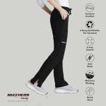 BARCO Skechers Vitality Charge Slim Fit Scrub Jogger for Women – Black, Mid-Rise, 4-Pocket Bottoms w/ 4-Way Stretch – Moisture Wicking, Quick-Shed, Anti-Static – 3XL, Regular Fit