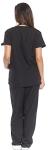 Just Love Women's Scrub Sets Six Pocket Medical Scrubs (V-Neck With Cargo Pant), Black, X-Small