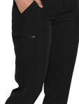 floralhue Scrubs for Women, Women's Medical Scrub Sets, V-Neck Scrubs Top & Cargo Pants with 12 Pockets, Black, XL
