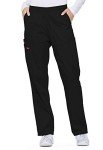 Dickies Women's Black Elastic Waist Scrub Pants