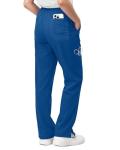 NY Threads Scrub Pants for Women Relaxed Fit, Mid Rise 5 Pockets Drawstring Womens Scrub Pants, 31 Inch Inseam, Medium, Royal Blue