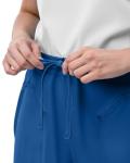 NY Threads Scrub Pants for Women Relaxed Fit, Mid Rise 5 Pockets Drawstring Womens Scrub Pants, 31 Inch Inseam, Medium, Royal Blue