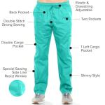 Dagacci Medical Uniform Women's Medical Scrub Set Top and Pant Aqua Blue XL