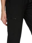 COZYFIT Medical Scrub Pants for Women - Soft Stretch,Drawstring Jogger Pants with 5 Pockets,Black,L