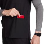 uniformsworld Louis Scrubs Set for Men — Classic V-Neck Stretch Top & Jogger Pants Yoga Waistband, 8 Pockets, Anti-Wrinkle