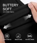 YESWEL Scrubs for Women Set, V-Neck Top & High Waisted Jogger Pants, 8 Pockets Stretchy Medical Uniform Workwear (Standard, Black, X-Large)