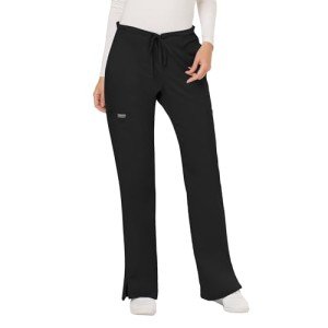 Cherokee Women's Black Mid Rise Flare Pants