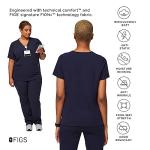 FIGS Casma Three-Pocket Scrub Top for Women – Navy Blue, S