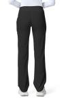 Cherokee Women's Iflex Mid Rise Straight Leg Pull-on Pant, black, M Regular