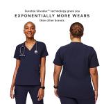 FIGS Casma Three-Pocket Scrub Top for Women – Navy Blue, S