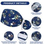 6-Pack Women’s Adjustable Bouffant Scrub Caps
