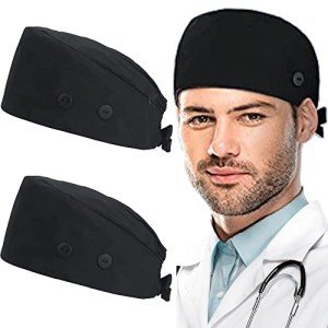 Adjustable Working Caps with Button and Sweatband