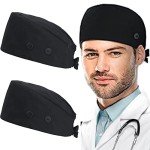 Adjustable Working Caps with Button and Sweatband