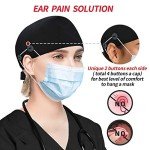 Adjustable Working Caps with Button and Sweatband