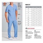 Dickies Men's Pull-On Scrub Pant, Ceil Blue