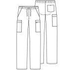 Dickies Men's Cargo Scrubs Pants - Ceil Blue, Large