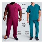Dickies Men's Pull-On Scrub Pant, Ceil Blue