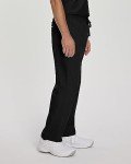 Landau Unisex Relaxed Fit Black Scrub Pants