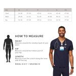 FIGS Chisec Men's Navy Scrubs with 3 Pockets