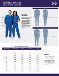 Sivvan Unisex V-Neck Scrub Top and Pants - Navy