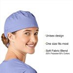 WonderWink Unisex Tie Back Scrub Cap - Ceil Blue
