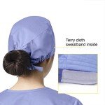 WonderWink Unisex Tie Back Scrub Cap - Ceil Blue