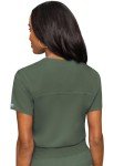 Med Couture Women's Olive V-Neck Scrub Top