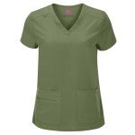 Women's Cool Stretch V-Neck Scrub Set - Olive