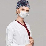 6-Piece Women's Adjustable Scrub Caps Set
