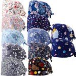 12 Pack Adjustable Women’s Nursing Caps with Buttons