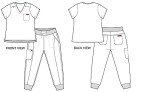 Women's Jogger Scrub Set - Stretchy & Stylish