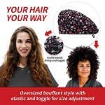 Adjustable Bouffant Caps with Sweatband and Buttons