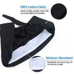 Adjustable Cotton Working Cap with Button - Black