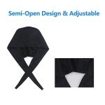 Adjustable Cotton Working Cap with Button - Black