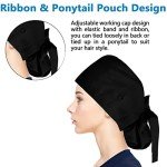 Women's Adjustable Working Caps with Button and Sweatband