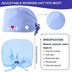 12 Color Adjustable Bouffant Surgical Caps for Nurses