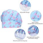 Satinior 6-Piece Printed Nursing Caps with Buttons